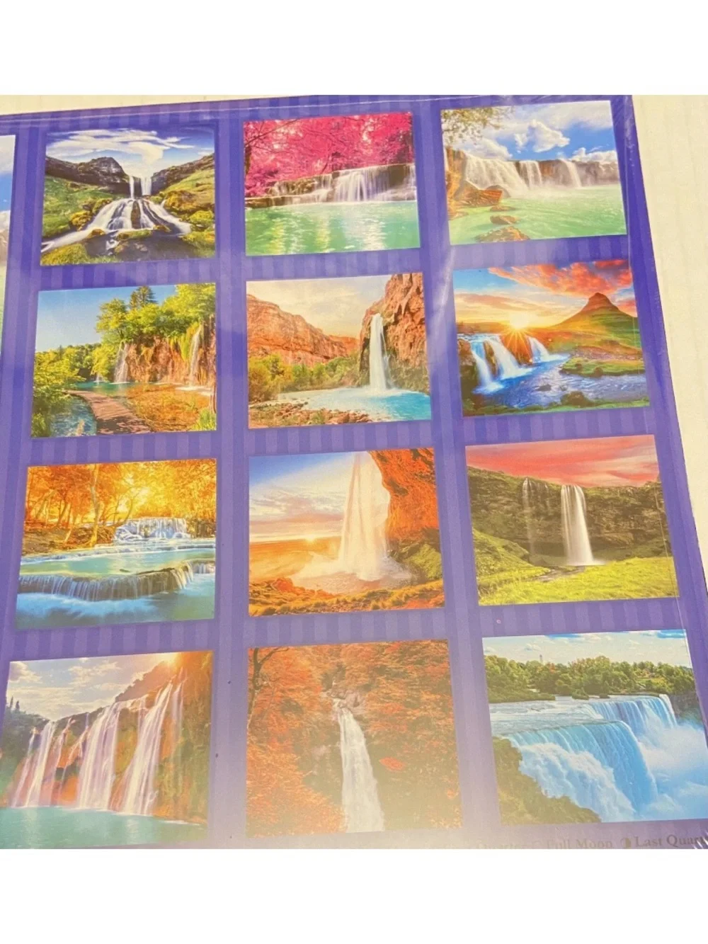 2025 Waterfall Photos Wall Calendar 16 Month 11 x 10 Sealed New.